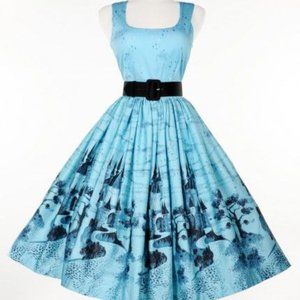 Pinup Couture Blue Aurora Castle Large